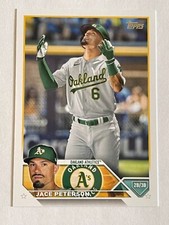 2023 TOPPS JACE PETERSON #619 2B OAKLAND ATHLETICS BASEBALL CARD