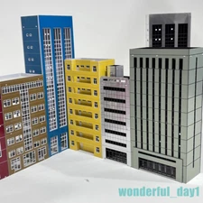 N Scale Morden Building City Scene Model Office Buildings House Kit Toys