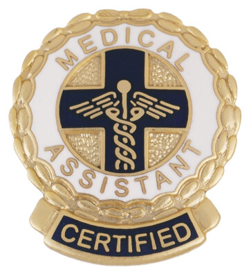 Certified Medical Assistant CMA Nursing Lapel Pin Graduation Pin Gold Plated Nw 