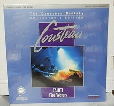 Cousteau Tahiti Fire Waters Turner Home Entertainment 1990 Laserdisc 100921TILD