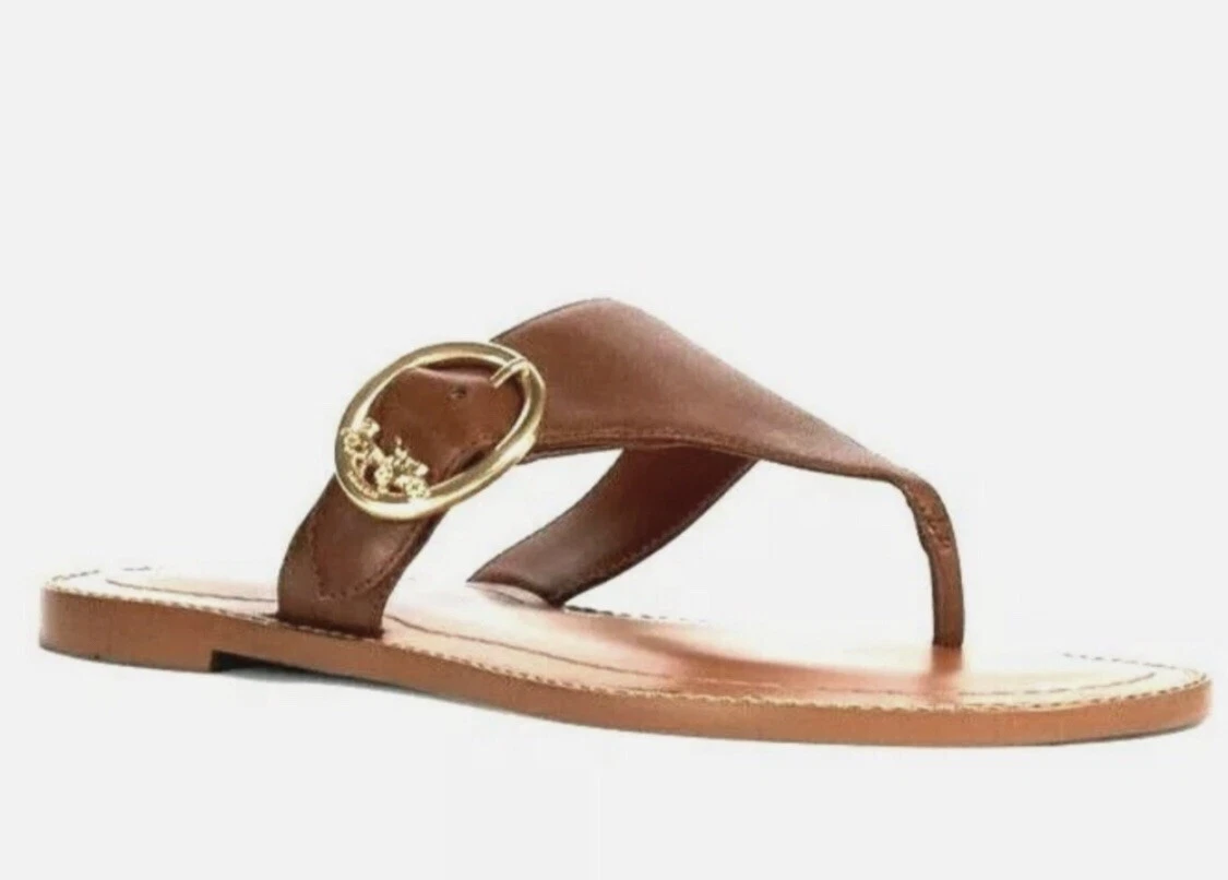Coach flat cheap sandals