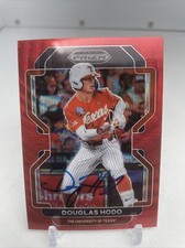 2022 Panini Prizm Draft Picks Red Wave PDP167 Douglas Hodo Signed Baltimore