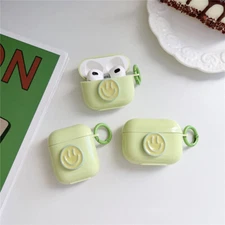 Smiley Fresh Green Anti-drop for Apple Airpods Pro 1 2 3 4 Headphone Case