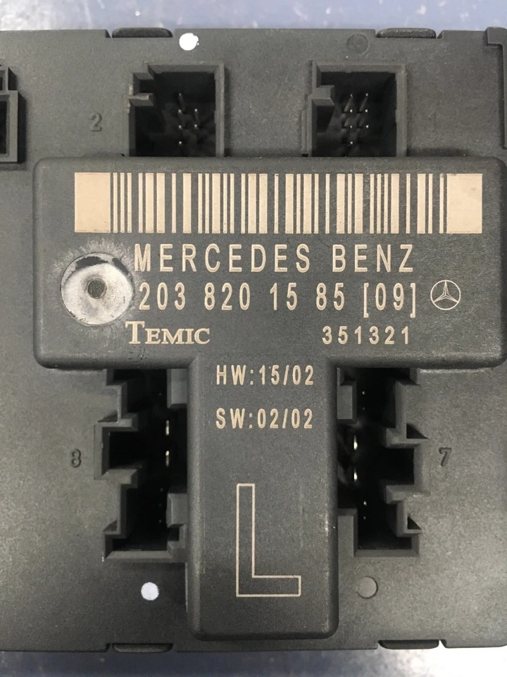 Unidad de control de puerta izquierda conductor delantero mercedes c240 c320 c230 2002-2005 2038201585 Foto 2 de 4