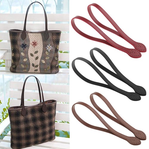 2Pcs 60cm Women PU Leather Handbag Shoulder Bag Handle Belt Strap Replacement