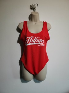 red swimming costume uk
