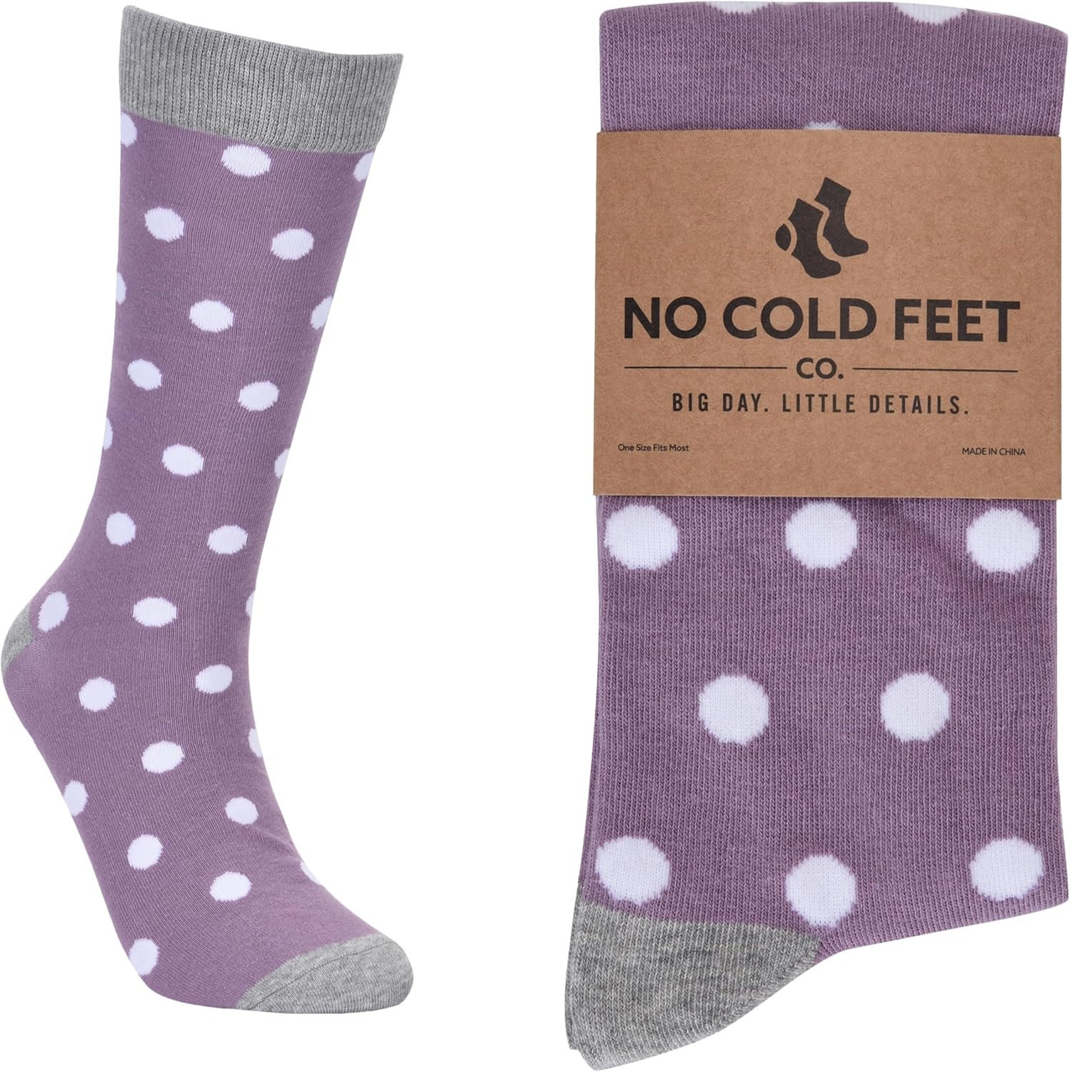 Calcetines morados divertidos y coloridos para hombre, ideales para vestir de fo