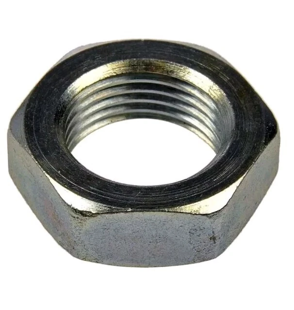 QUALWARE 7/8 -14 Hex Jam Nuts (2) Zinc, Fine Thread.