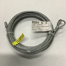 16’ High Standard Lift Torsion Cables 5/32” x 214.75” Pair Garage Door Heavy Dut