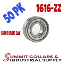  Qty.50 Ball Bearing 1616-ZZ Shielded high quality 1/2"x1-1/8"x3/8"
