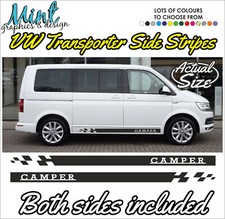 Vw Transporter Camper Side Stripes Decals Stickers Van Graphics Free Pp 1017