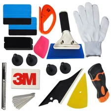 Car Wrap Vinyl Tools Kit NO-Scratch Squeegee Razor Glove Magnets Scraper