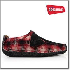 Clarks Originals Mens Natalie Red / Black Combi Suede UK 8,9,10 G