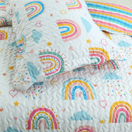 2/3 Piece Kids Quilt Bedspread Set Throw Blanket - Picture 19 of 28
