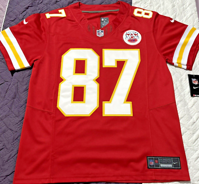 XL Travis Kelce #87 Vapor FUSE Jersey Red Elite Quality Kansas