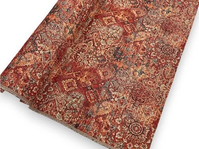 CHATHAM GLYN Baroque Heavy Tapestry Fabric Persian Rug Pattern Curtain Upholstery Material