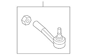 Rotule de direction externe gauche de rechange pour train avant Jeep Renegade
