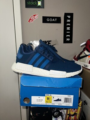 Adidas Mens Nmd NMD_R1 S31502 9.5 OG Box 2016 Unity Blue/White