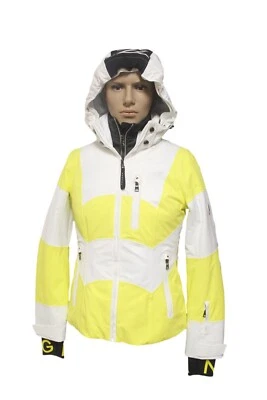 Bogner Sinia T  Damen Ski Jacke Gelb Weiß Größe 36 S Neu - Bild 1 von 4