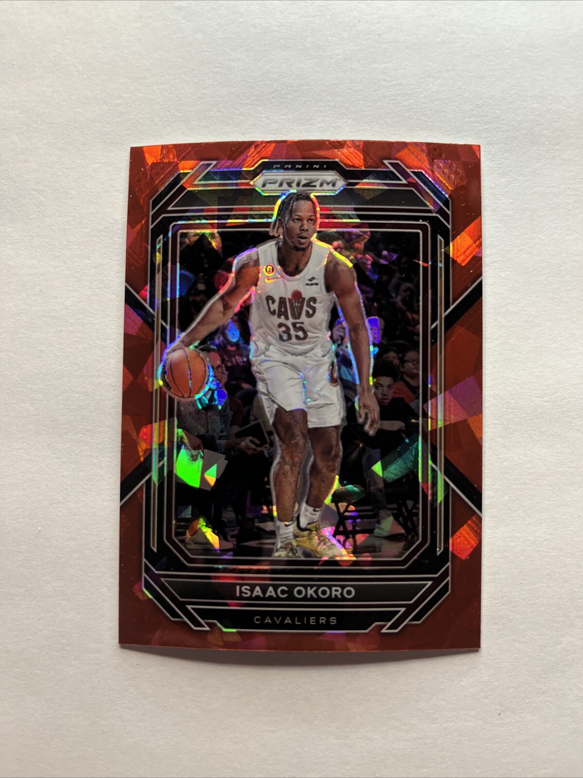 2022-23 Panini Prizm - Red Ice Prizm #78 Isaac Okoro