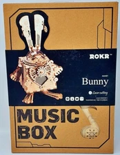 Rokr 3D Bunny Music Box Laser Cut