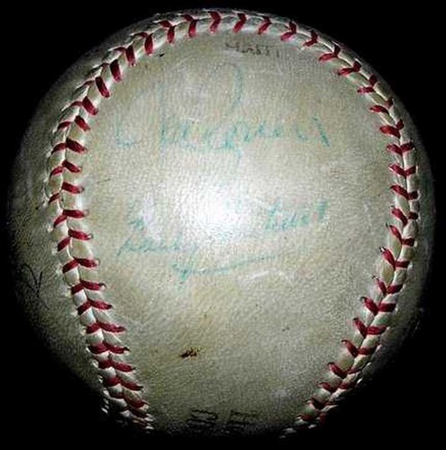 Hank Greenberg Dizzy Dean Joe Cronin Ford Frick Signed Auto Baseball JSA LOA! - Picture 3 of 6