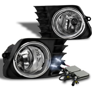 2012 2014 toyota prius v front chrome bumper driving fog 10000k fog lights