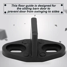 Black Coated Plastic Floor Guide for Sliding Barn Door Bottom Gate Hardware