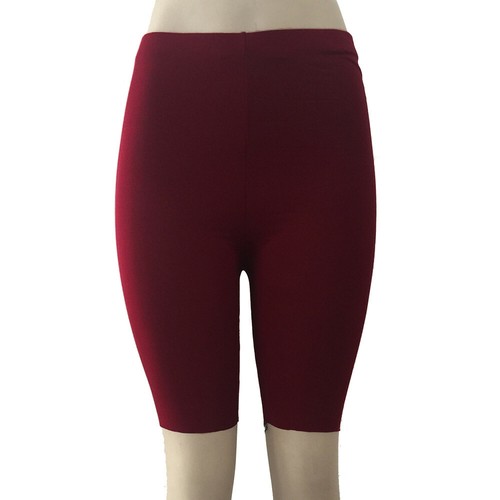 Damen Fitness Bike Shorts weiche Stretch Leggings Baumwolle Elasthan Training Yoga USA - Bild 23 von 29