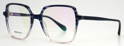 GIGI STUDIOS Aria 6680/3 Blue Clear Womens Square Eyeglasses 51-17-135 B:48 B