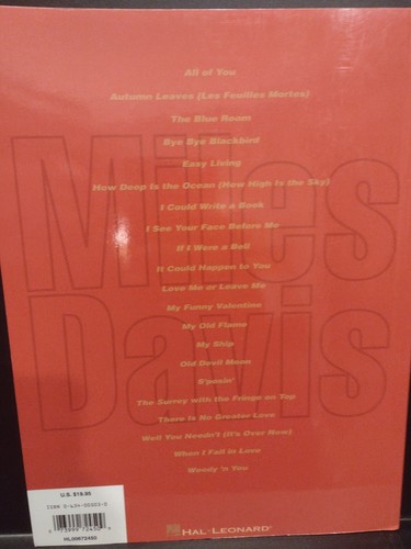 Miles Davis Songbook Standards Vol 1 Artist Transcriptions Trumpet Brand New - Picture 10 of 10