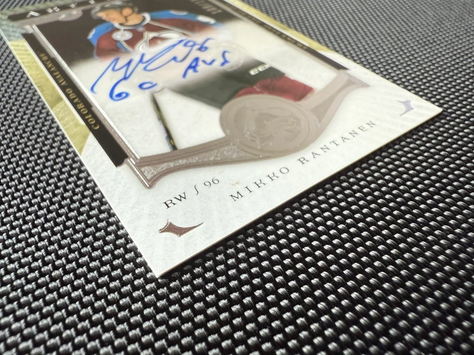 2015-16 Mikko Rantanen Artifacts Rookie Auto Inscribed Go Avs RC Autograph /135  - Image 4 of 4
