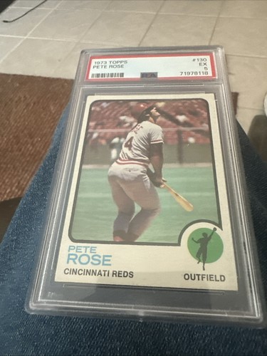 1973 topps pete rose psa 5