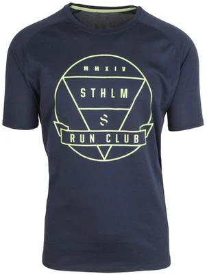 H&M SPORT Herren Kurzarm Funktionsshirt T-Shirt Rundhals Größe XL Blau Stretch - Bild 1 von 2