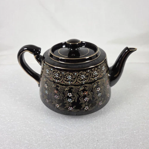 GIBSON &SONS BURSLEM ENGLAND R:N№ 702601 Teapot Pre 1965 Textured Decor Art VTG