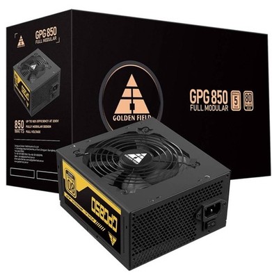GOLDEN FIELD PC Netzteil, 80+ Gold 850W ATX-Netzteil