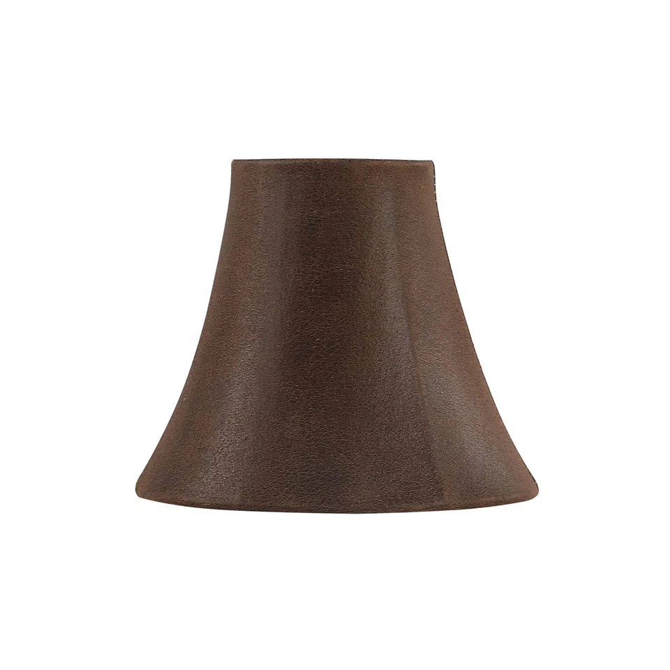 30078-6, Bell Clip-On Chandelier Lamp Shade, Brown, 3" Top x 6" Bottom x 5" S... - Image 2 of 4