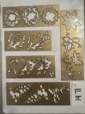 Anna Griffin LAYERED CHRISTMAS FLOWER DIES AG-1471H w/Idea Sheet - NEW