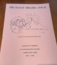 RARE! 1951-1952 The Ballet Theatre Annual Portfolio of Portraits George Lynes