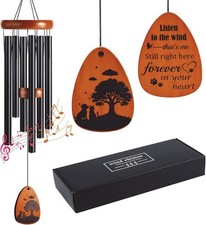 Dog Memorial Gift for Loss of Dog, 28" Wind Chimes Gifts for Pet Lover, Dual-...