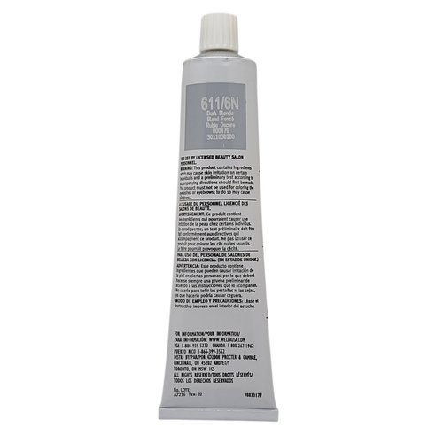 12 Pack Wella Color Charm Permanent Gel Hair Color 611/6N Dark Blonde - 2 oz - Picture 3 of 10