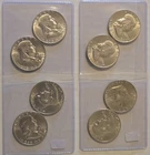 Group of 8 1960 D Franklin Half Dollars, lightly circulated