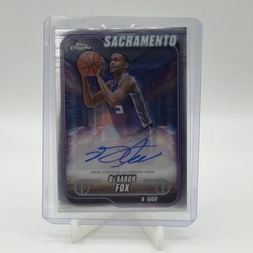 2024 Topps Chrome Basketball De'Aaron Fox #TCA-DF