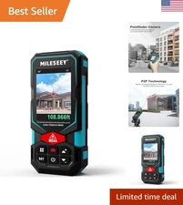 330Ft Laser Measure with Pointfinder & App Connectivity - Perfect for Outdoors