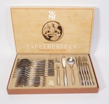 24-tlg. WMF Tafelbesteck Cromargan für 6 Personen Lüneburg Gabel Messer in OVP