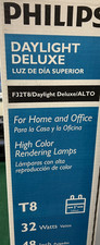  2 Philips F32/T8/965 6,500K DAYLIGHT ALTO 32W 4ft Fluorescent Bulbs NEW 