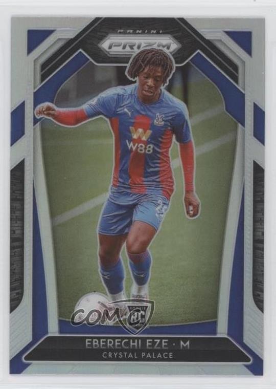 2020-21 Panini Prizm Premier League Silver Eberechi Eze #63 Rookie RC 00ig