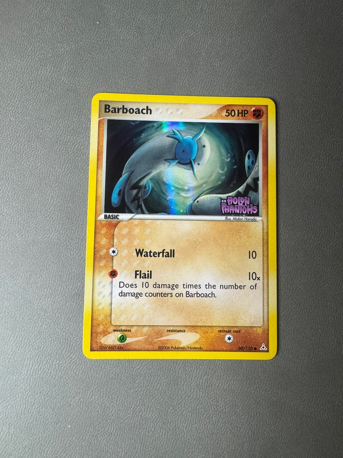 Pokémon TCG Barboach 60/110 Holon Phantoms Reverse Holo Card Stamped LP/MP