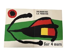 Original Joan Miró Lithograph from derriere le miroir miro PO