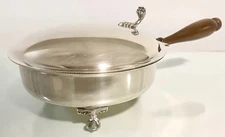 Sheffield USA Vintage Silver Plate 6” 1940 Victorian Revival Silent Butler